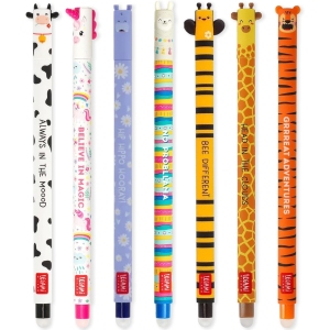 Lot de 7 Stylos Gel Effaçables Colorés