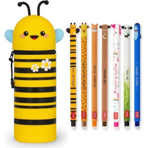 <p><strong>Lot de 7 Stylos Gel Effaçables avec Trousse 2 en 1</strong></p>
