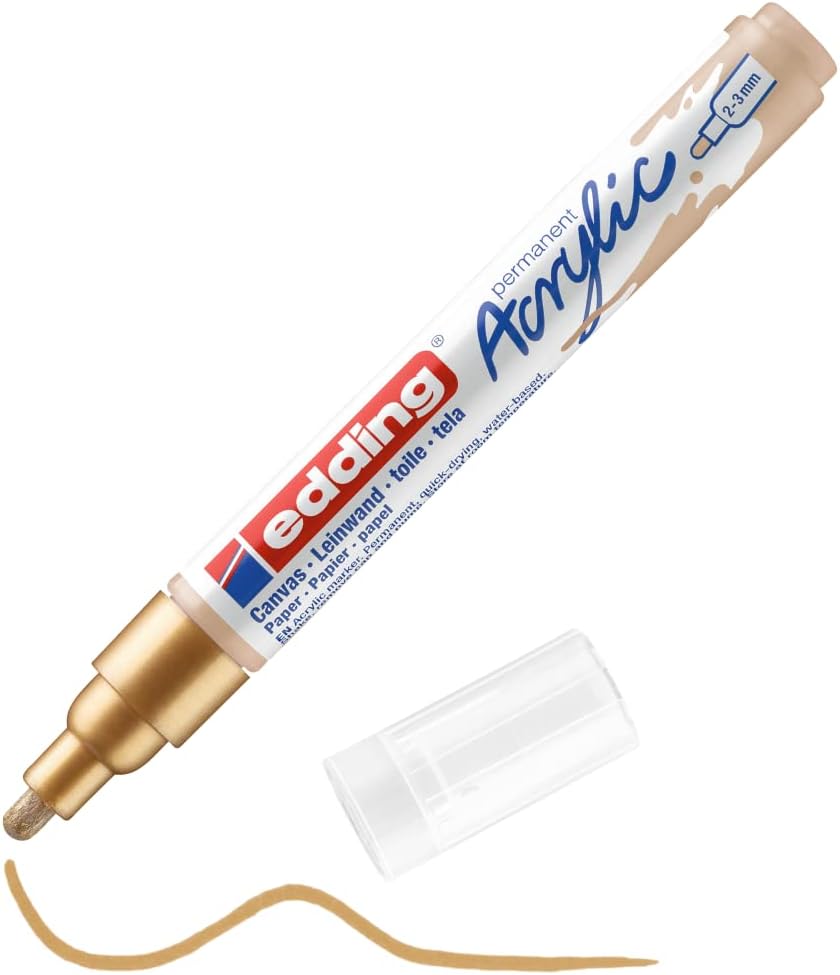 Marqueur Acrylique Or 5100 - Pointe Moyenne 2-3 mm