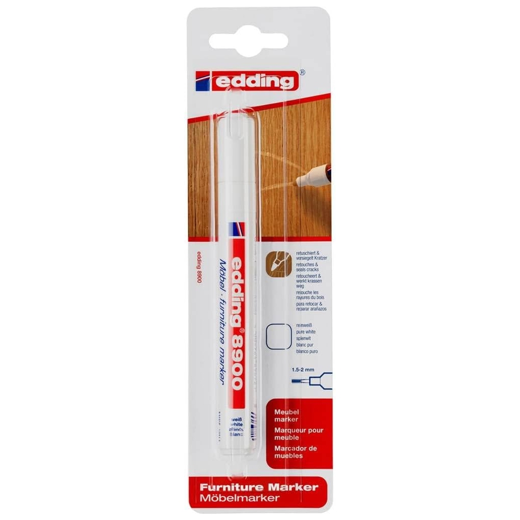 Marqueur Blanc Pur 8900 – Corrige Rayures Meubles