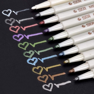 <p><strong>Marqueurs Métalliques Willilngood - 10 Couleurs DIY</strong></p>