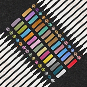Marqueurs Métalliques YITHINC – 30 Couleurs Paillettes
