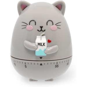 Minuterie de Cuisine Kitty - 60 Minutes, Manuelle, Gris