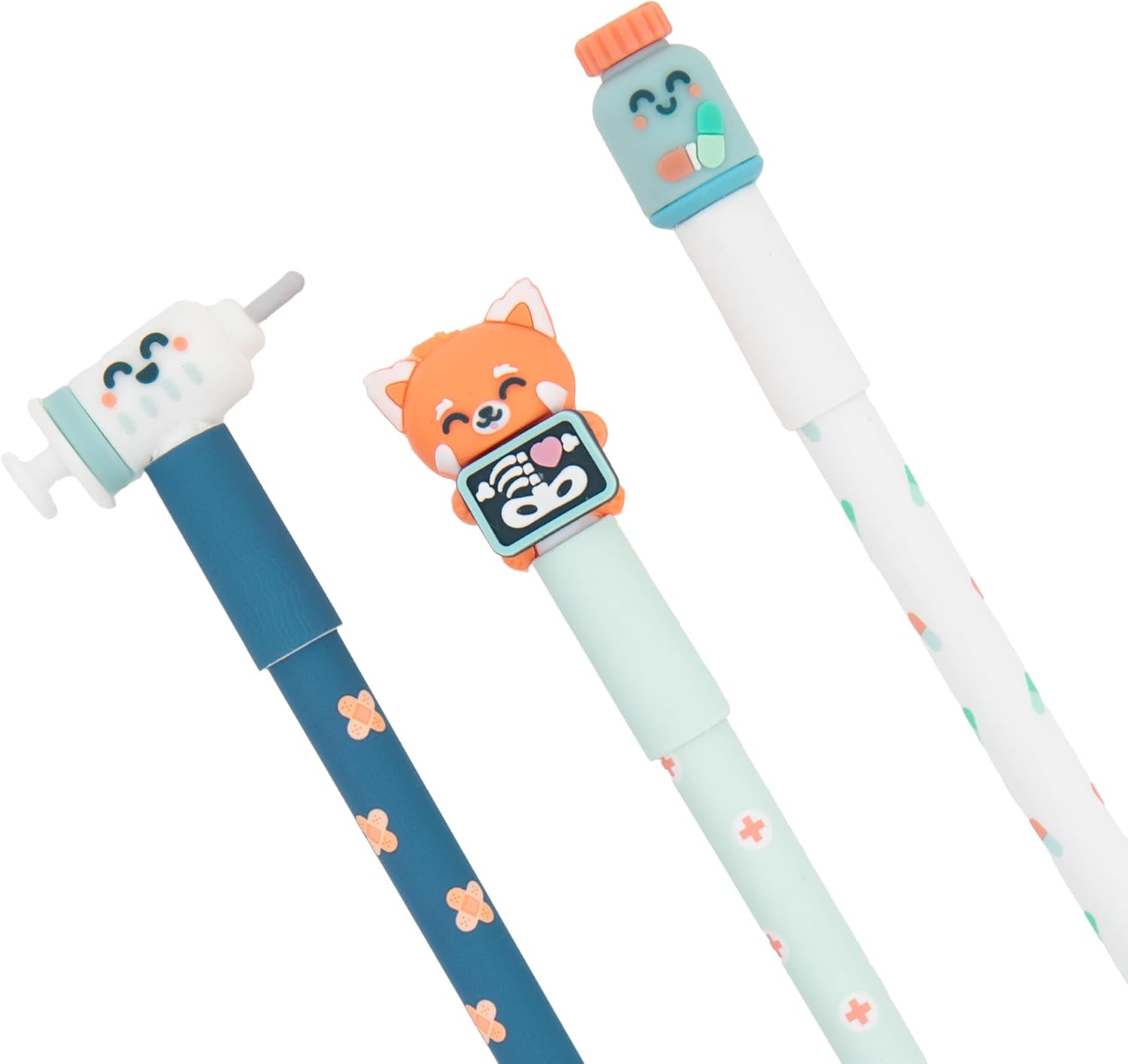 Mr Wonderful - 3 Stylos Effaçables Panda Rouge