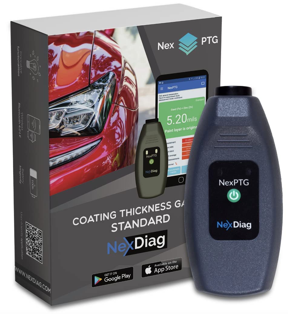 NexPTG Jauge d'Épaisseur de Peinture pour Auto