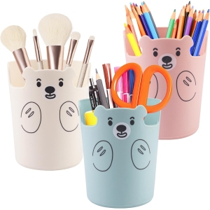 Organisateur de Bureau 3 Pièces – Porte-Stylos Créatif