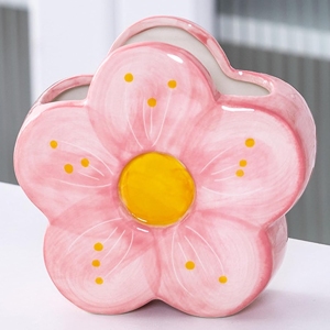 Organisateur de Bureau Kawaii Fleur Rose