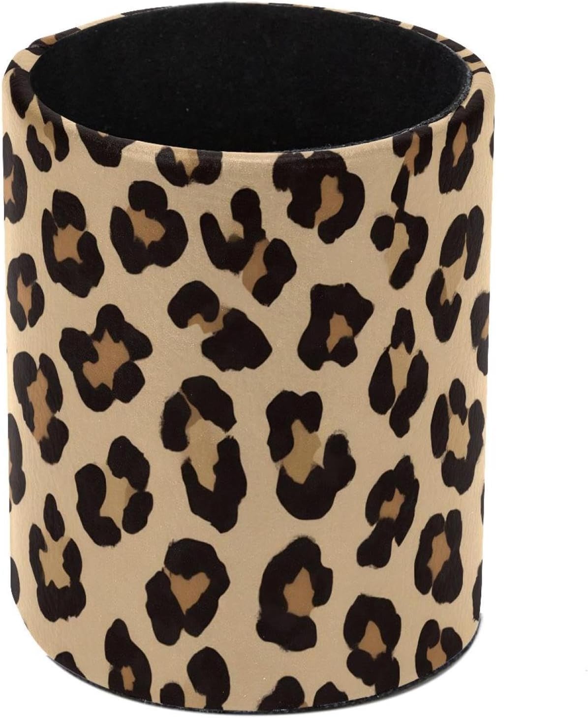 Organisateur de Bureau en Cuir Léopard