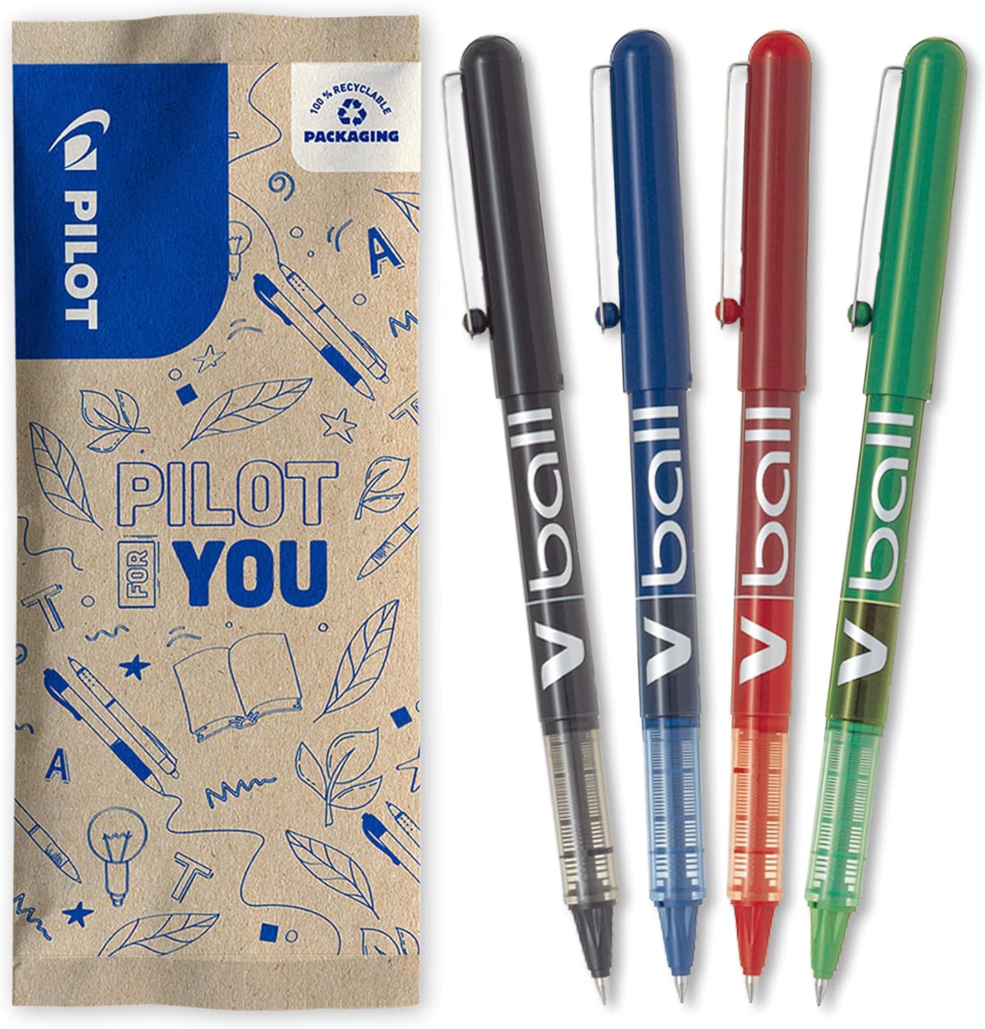 Pack de 4 Roller Vball 05 - Encre Liquide