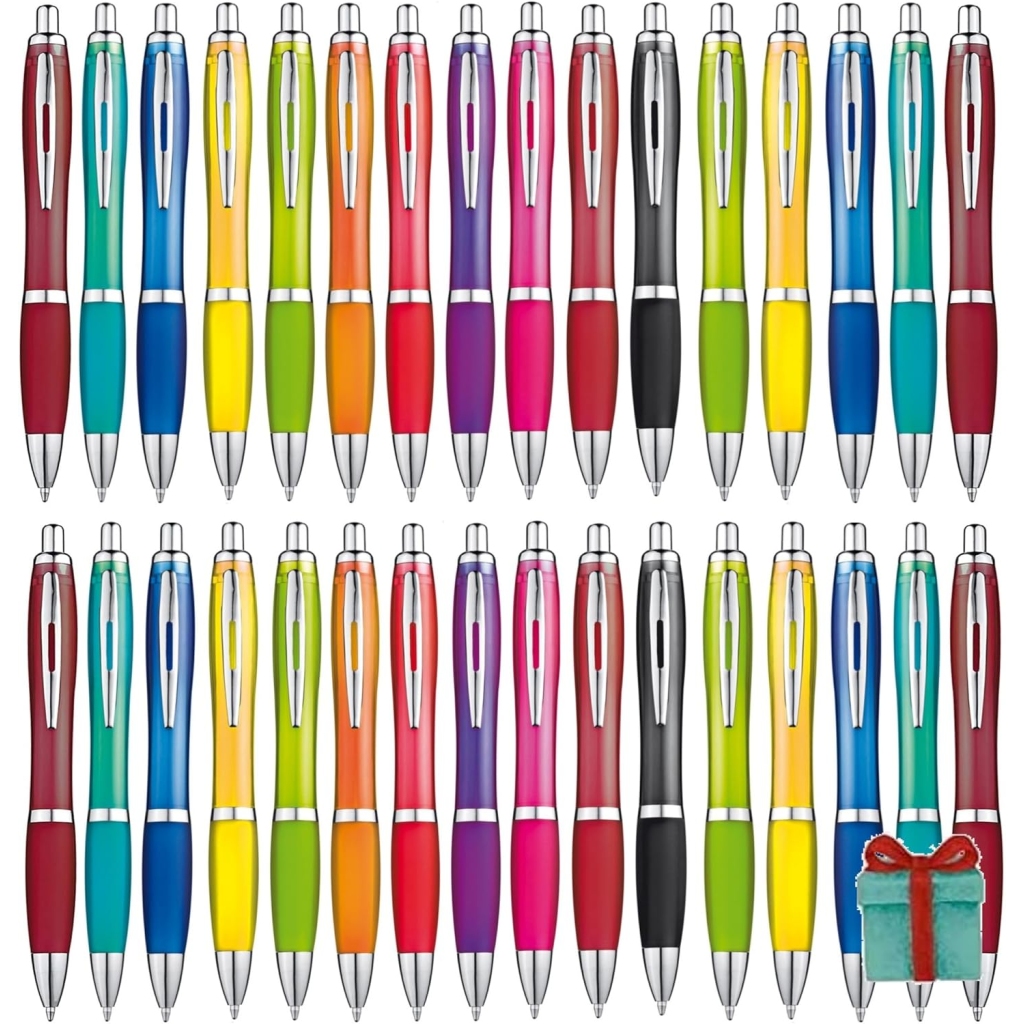 Pack de 52 Stylos à Bille Colorés Rétractables
