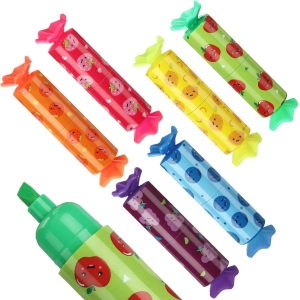 Pack de 6 Stylos Surligneurs Bonbon Fruités