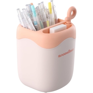 Porte-Stylo Décoratif Fleurs Rose