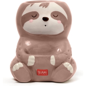 Porte-Stylos Céramique Sloth Peint à la Main