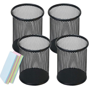 Porte-crayons enfants Noir - Lot de 4