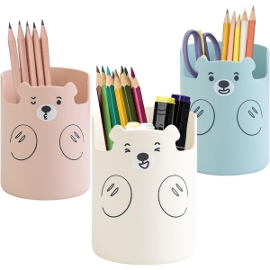 <p><strong>Porte-stylo Multifonction 3 pièces - Rose, Blanc, Bleu</strong></p>