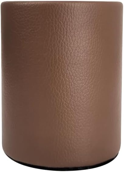 Porte-stylos en cuir PU marron élégant