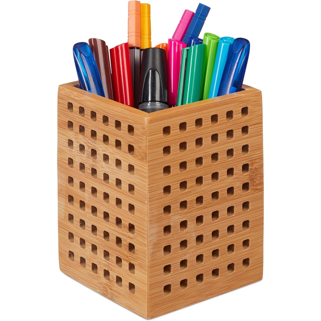 Pot à Crayon en Bambou - Lot de 2