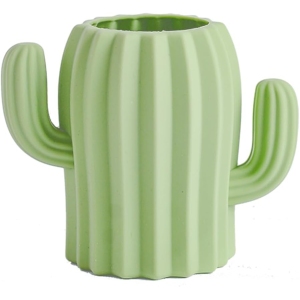 Pot à Crayons Cactus en Silicone Vert
