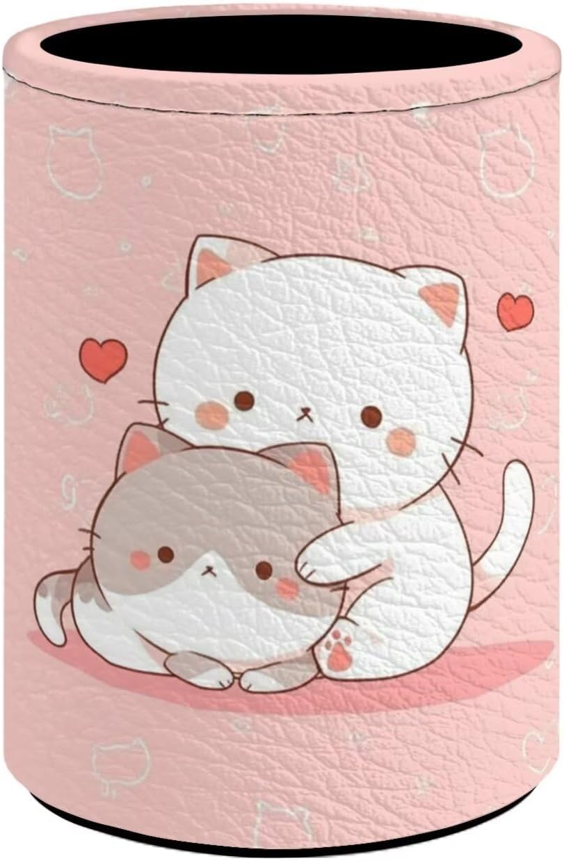 Pot à Crayons Kawaii Chat pour Bureau