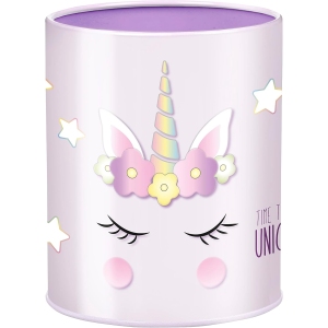Pot à Crayons Licorne Métal Violet