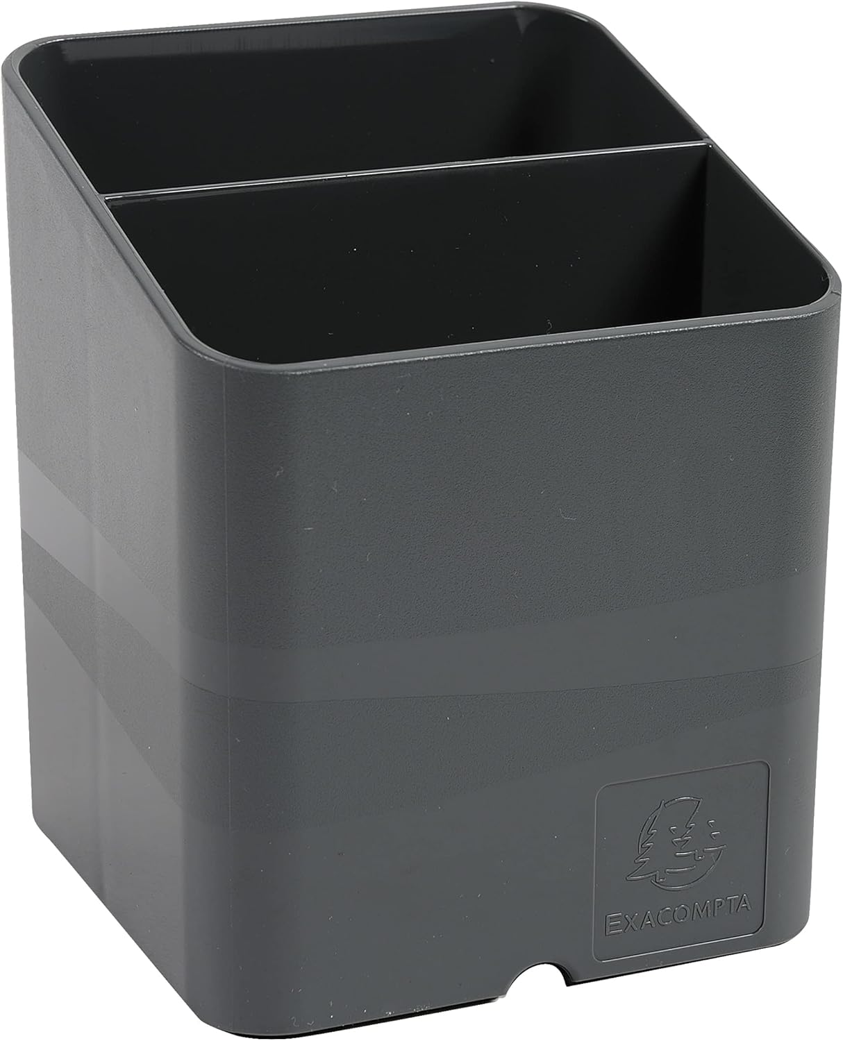 Pot à Crayons PEN-CUBE Gris Souris - 2 Compartiments