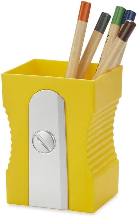 Pot à Crayons Sharpener Jaune - Bureau Fun et Rangé