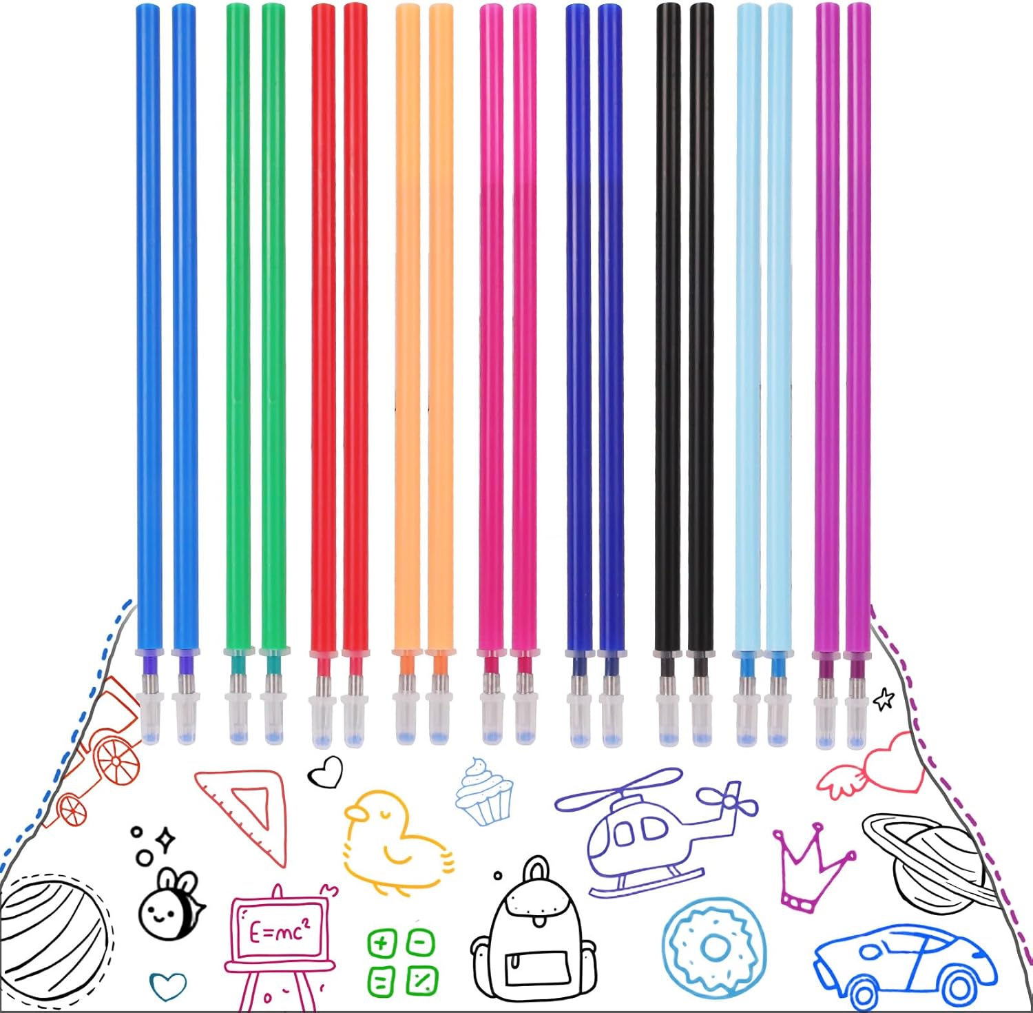 Recharges Gel Effaçables 18 pièces - Legami 0,7 mm