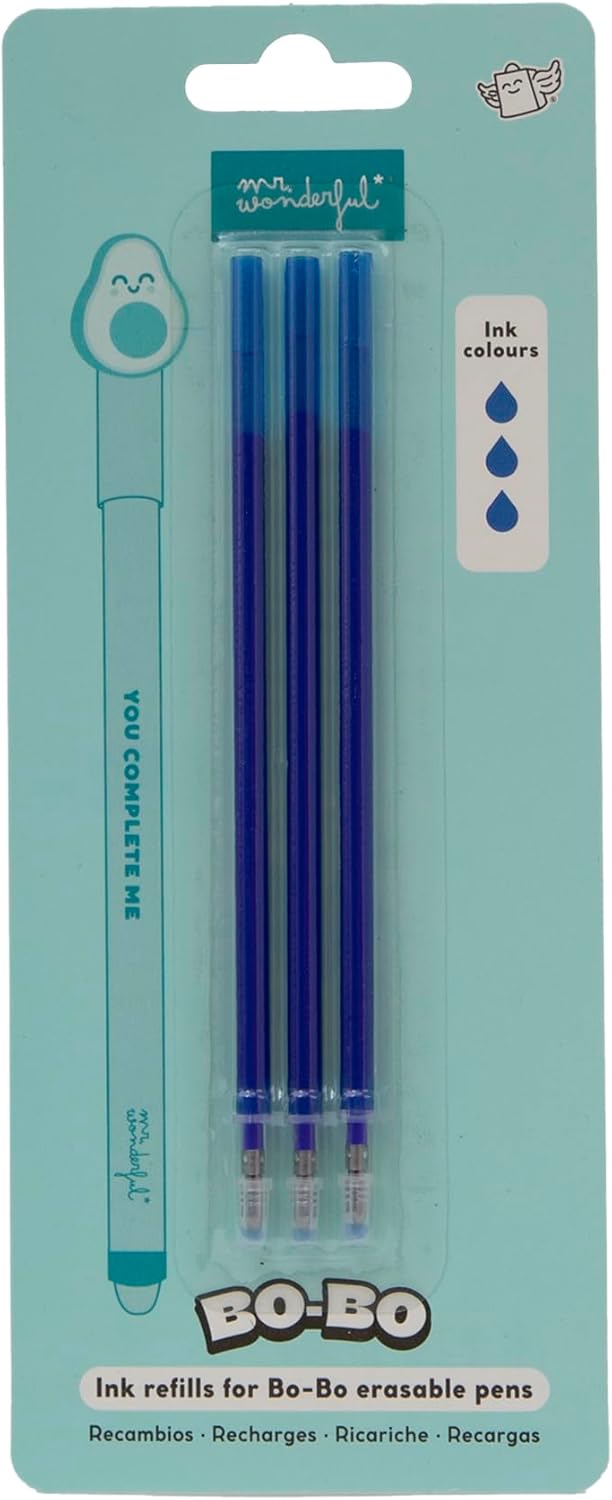 Recharges d'Encre Gel Thermosensible - Lot de 3 Bleu