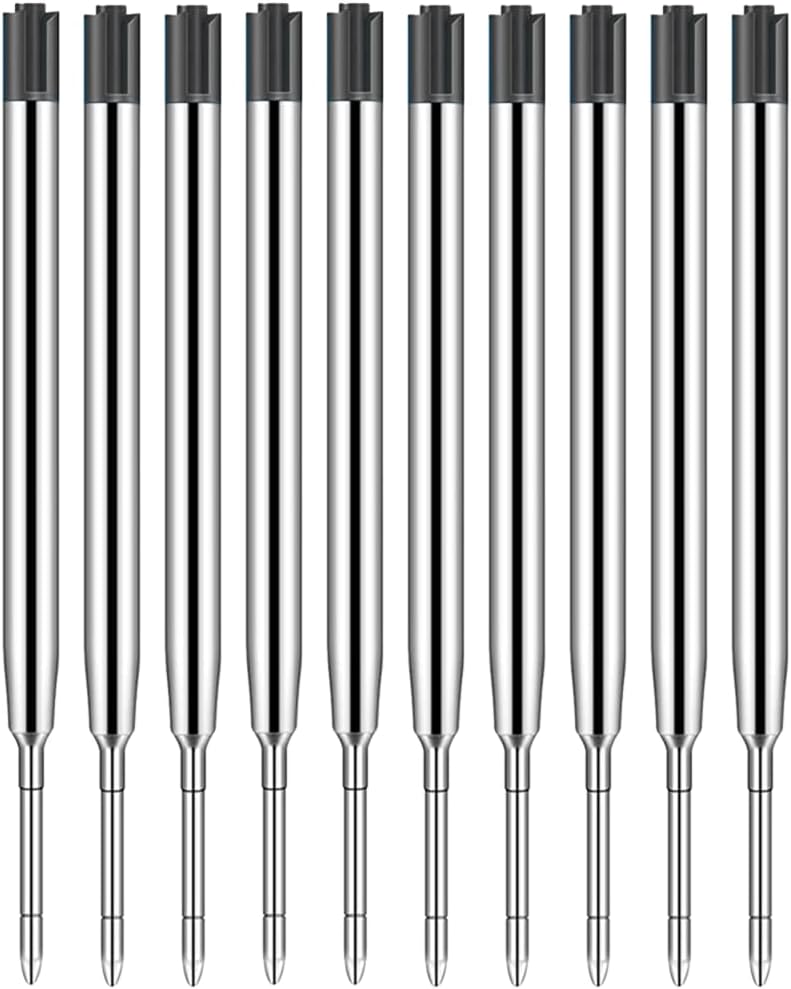 Recharges de Stylo à Bille - 10 Pièces Noires