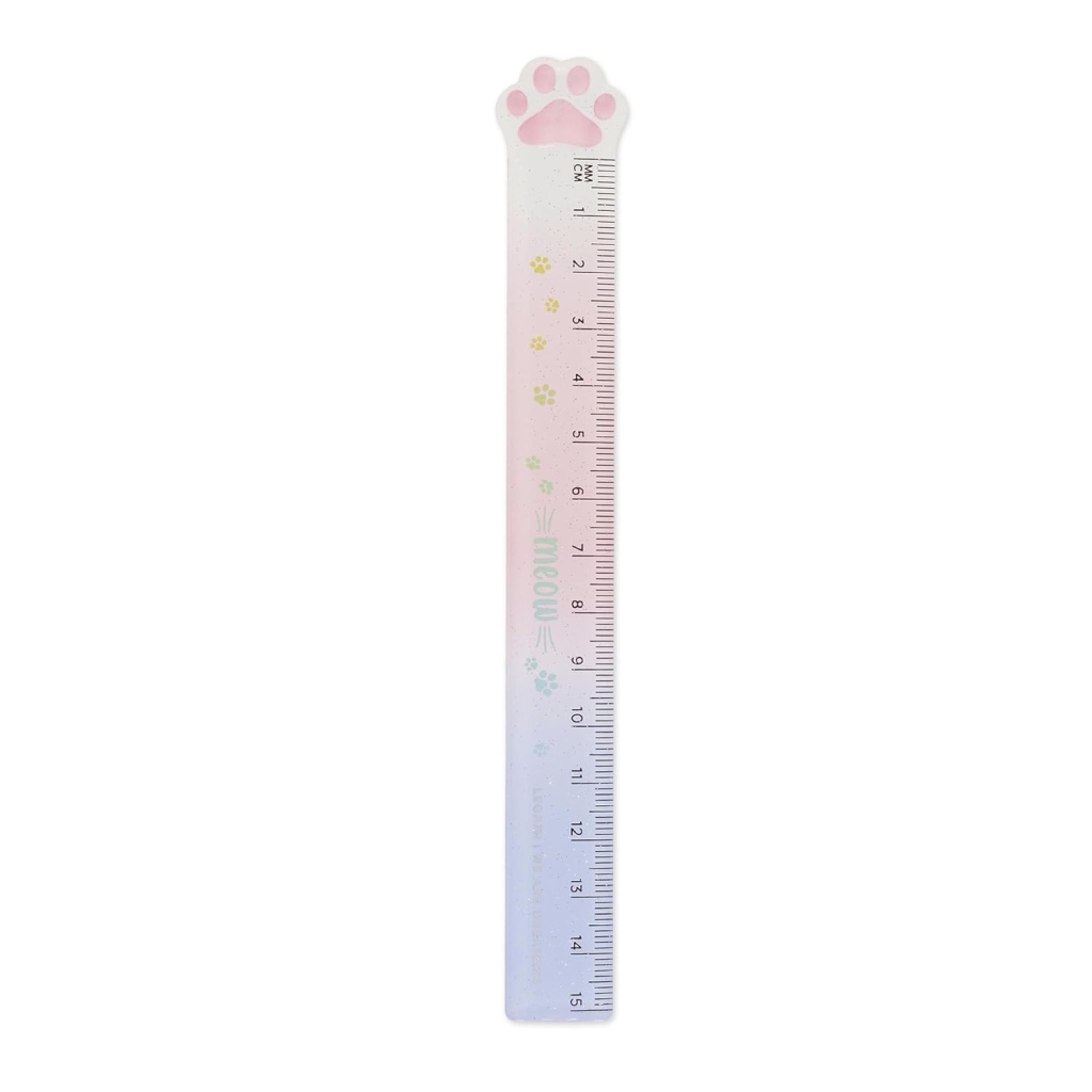 Règle Legami Kitty en Plastique - 15 cm Meow