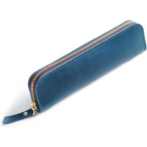 Sac à Crayons en Cuir DONGKER pour Étudiants