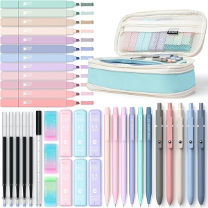Set Scolaire Esthétique : 39 Fournitures & Trousse