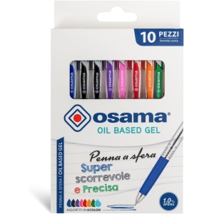 Set de 10 Stylos Gel Couleur OBG
