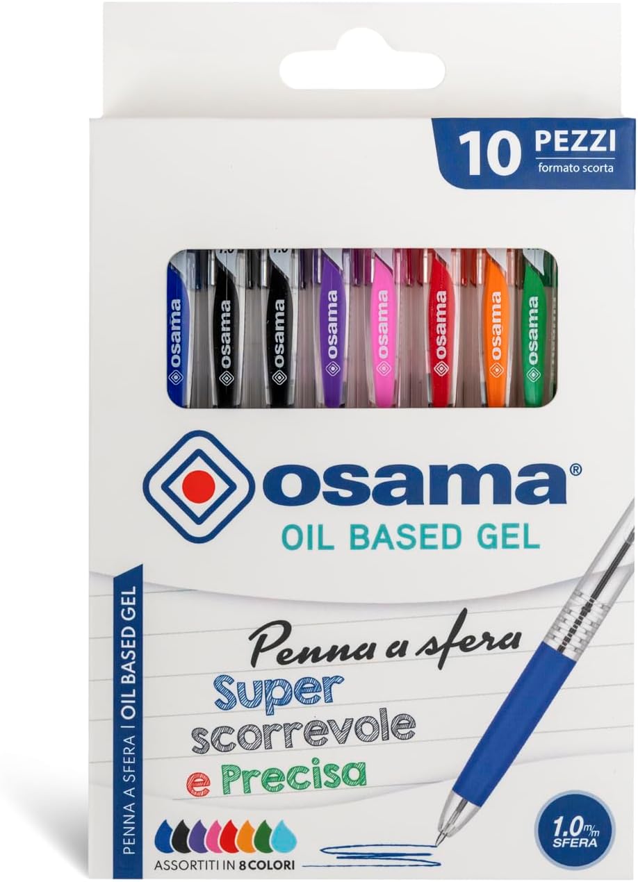 Set de 10 Stylos Gel Couleur OBG