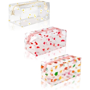 Set de 3 Trousse à Crayons Transparentes PVC