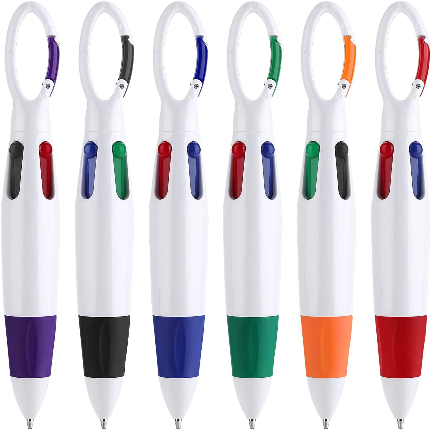 Stylo 4-en-1 TIESOME Multicolore avec Mousqueton