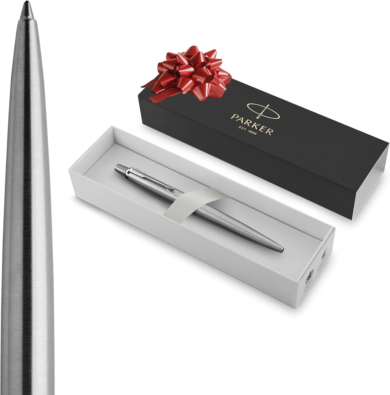 Stylo Bille Parker Jotter en Acier - Coffret Cadeau