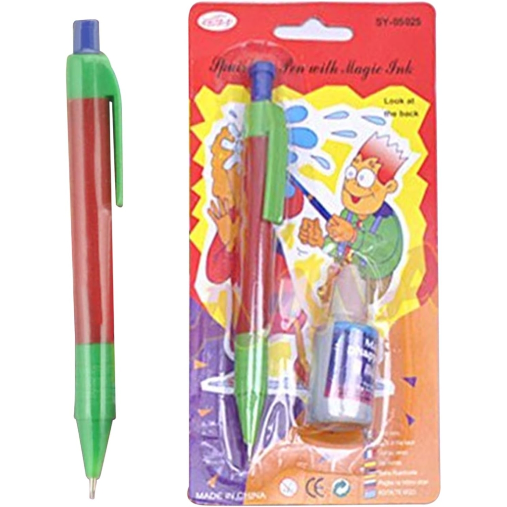 Stylo Blague Rétractable avec Pulvérisation d'Eau