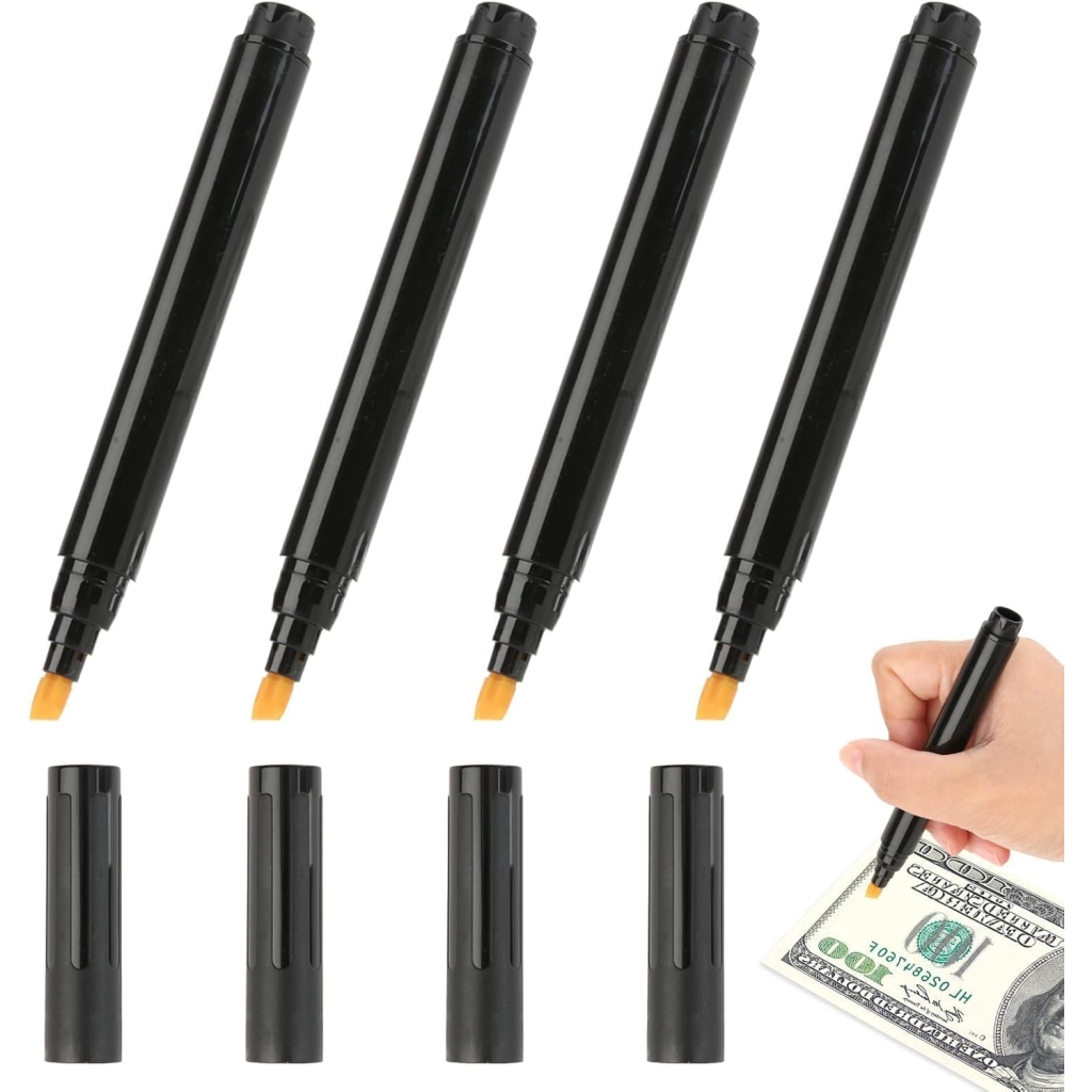 Stylo Détecteur de Faux Billets 4 Pièces