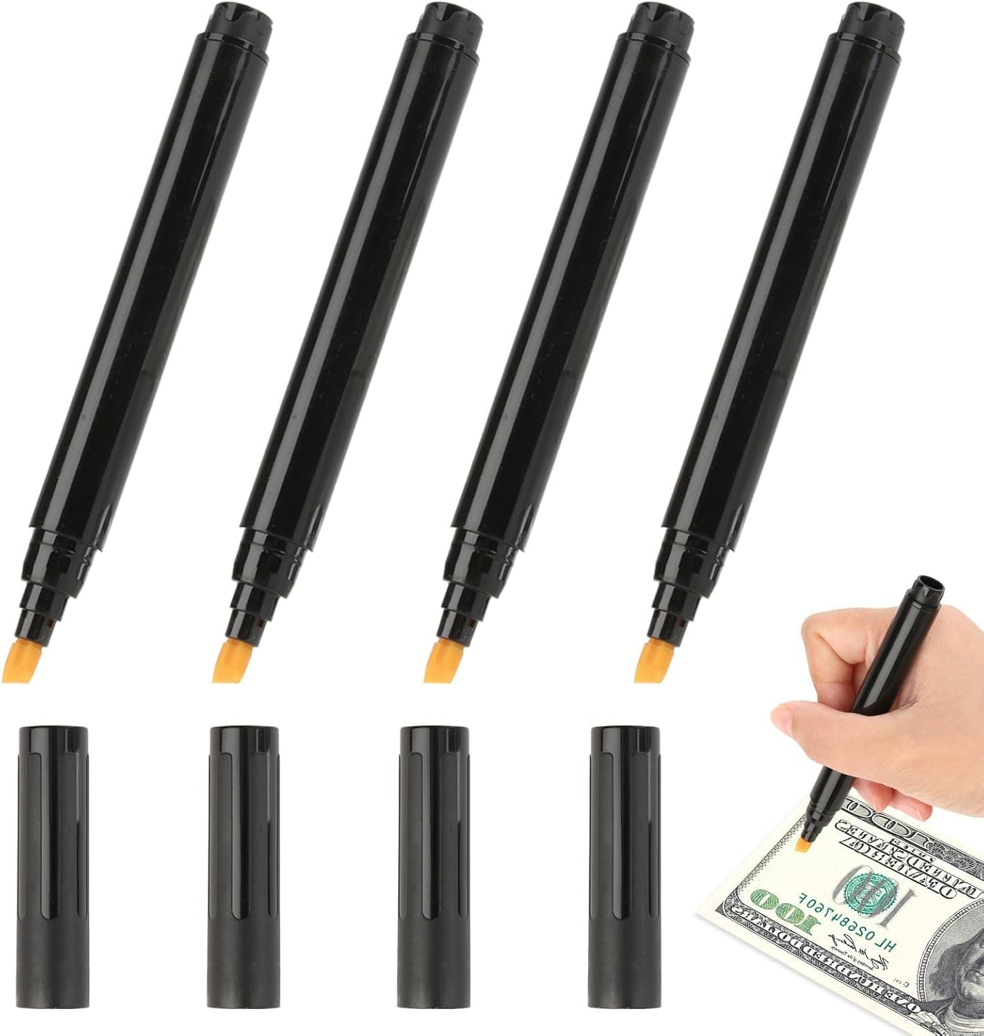 Stylo Détecteur de Faux Billets 4 Pièces