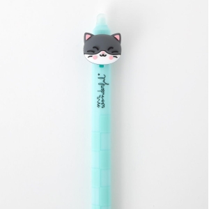 Stylo Effaçable Bo-Bo Cat – Encre Bleue
