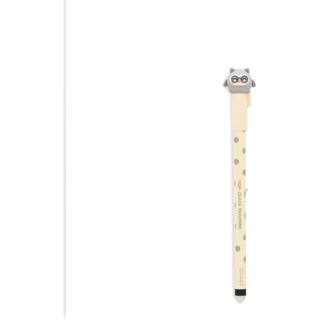 Stylo Effaçable Mr.Wonderful - Cadeau Enseignant Bo-Bo Owl