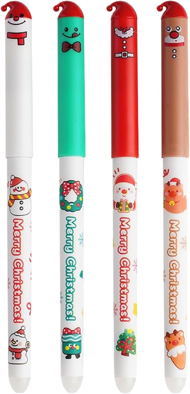 Stylo Effaçable Noël 2025 - Pack de 4