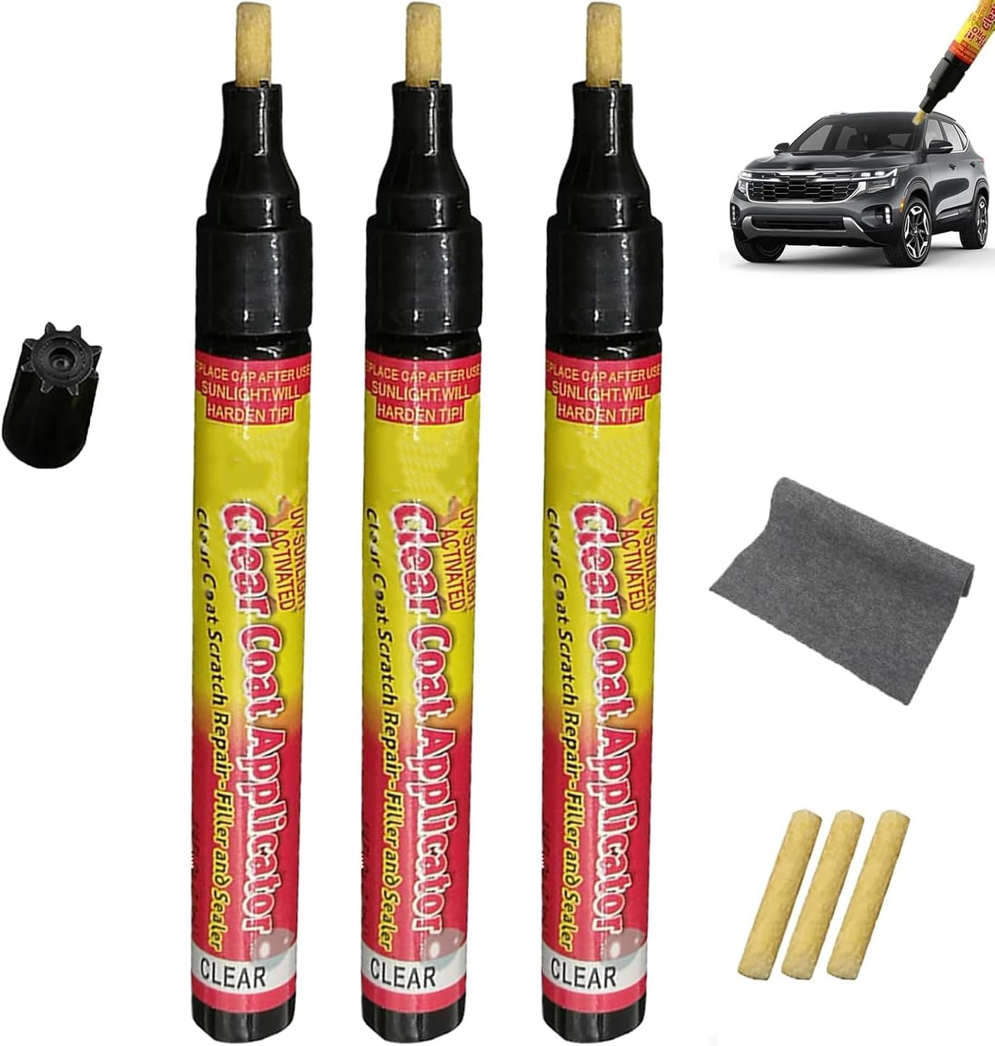 Stylo Efface Rayures Auto - 3 Pièces