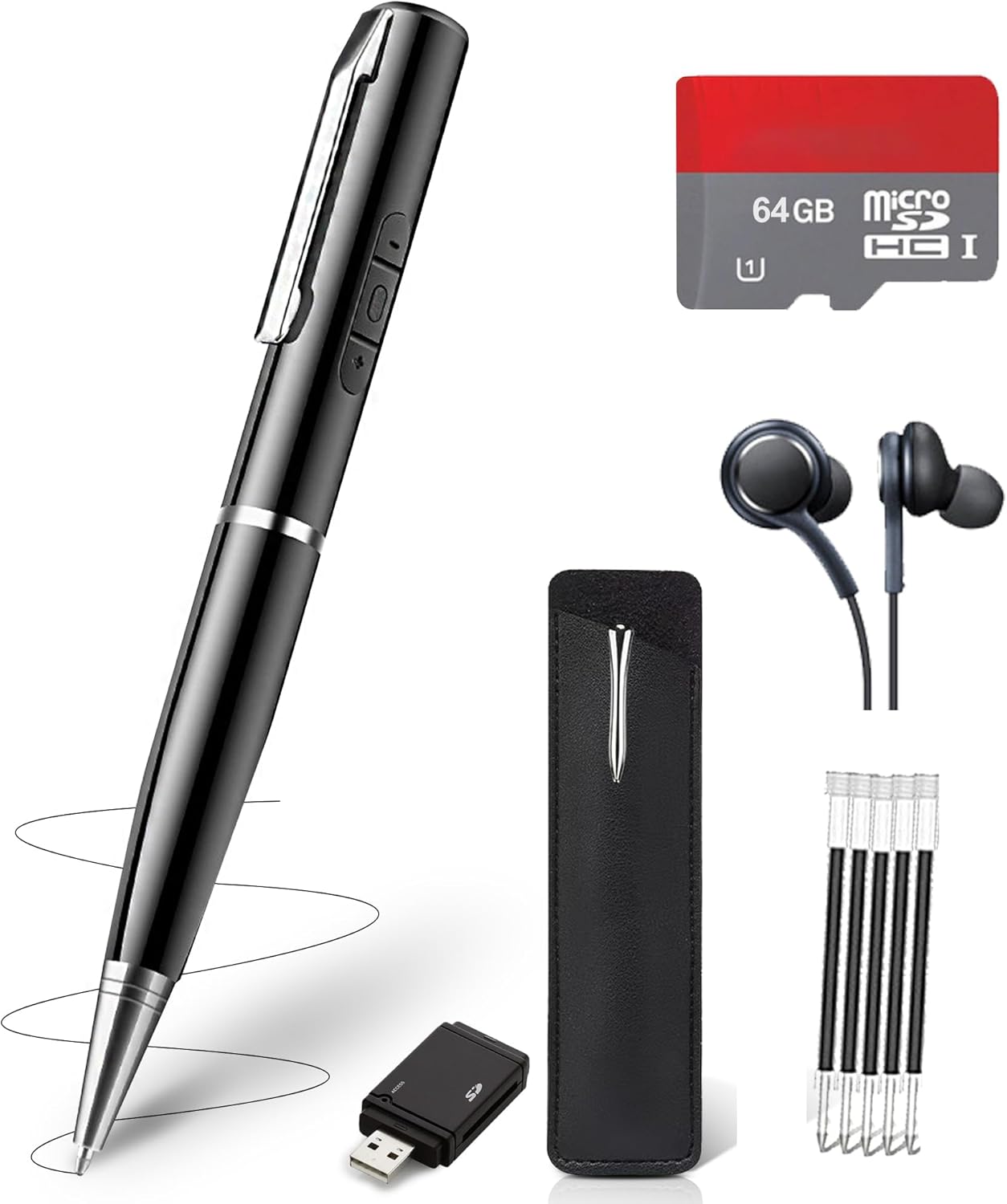 Stylo Enregistreur Vocal AI 64G - Compact et Intelligent