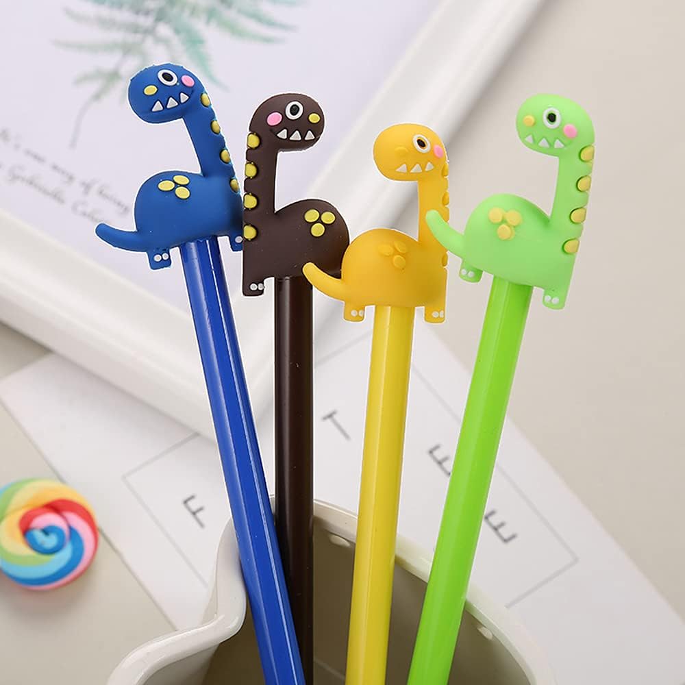 Stylo Gel Dinosaure 0.5mm - 4 pièces – Image 2