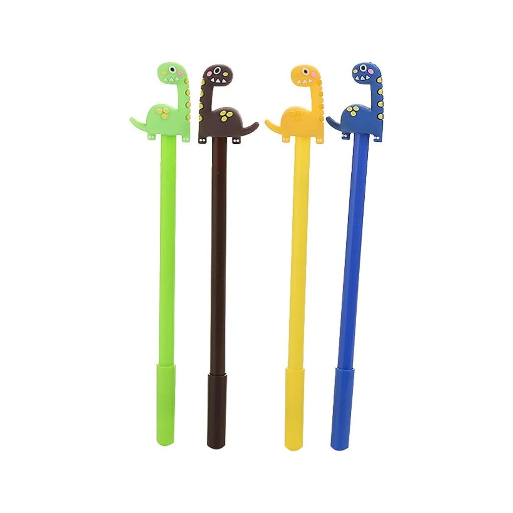 Stylo Gel Dinosaure 0.5mm - 4 pièces