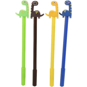 Stylo Gel Dinosaure 0.5mm - 4 pièces