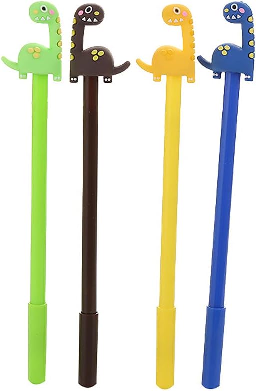 Stylo Gel Dinosaure 0.5mm - 4 pièces