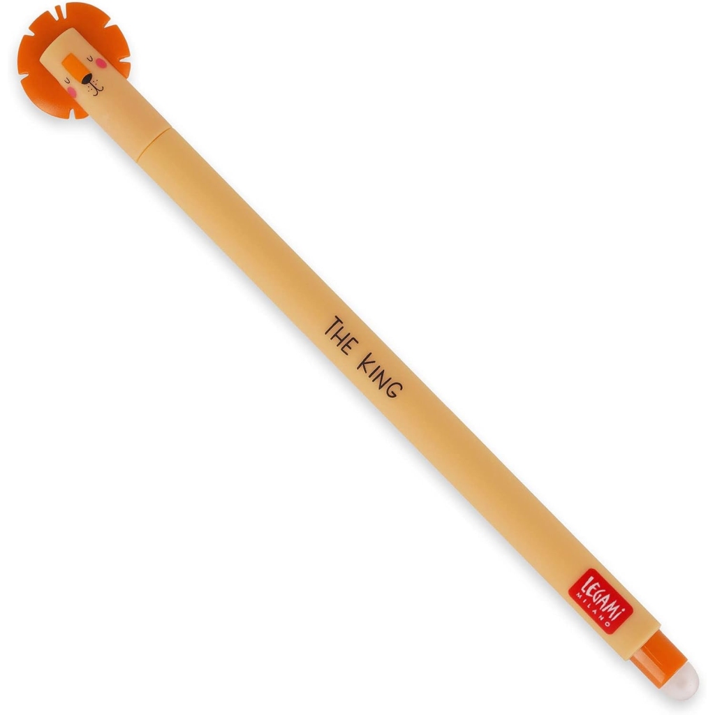 Stylo Gel Effaçable Lion Legami - Orange 0,7 mm